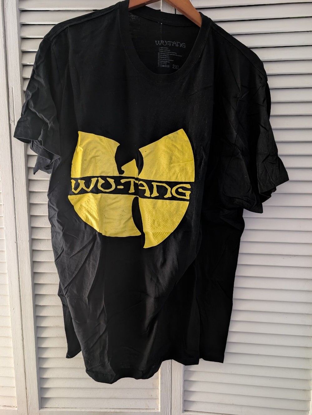 Wu Tang Clan Black T-Shirt with Yellow Logo